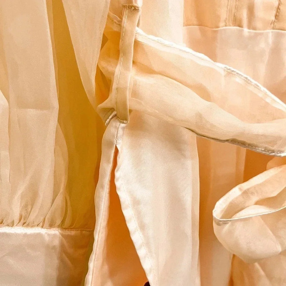 Sue Sartor Athenee softest blush silk organza midi dress size large - Picture 7 of 13